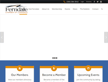Tablet Screenshot of ferndale-chamber.com